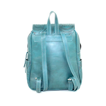 American West Lariats And Lace Backpack - Dark Turquoise #2